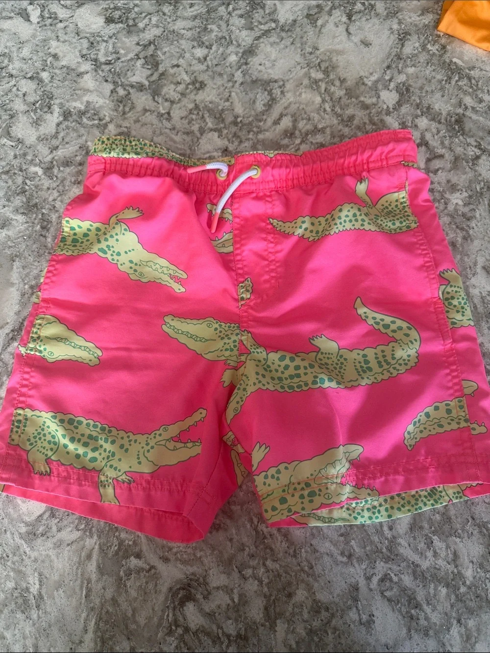 Boys Bright Crocodile swim shorts and shirts - size 8 /M